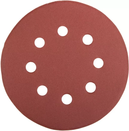 Круг шлифовальный универсальный STAYER &quot;MASTER&quot; из абразивной бумаги на велкро основе, 8 отверстий, Р320, 125мм, 5шт 35452-125-320 купить в Магнитогорске