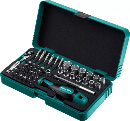 Набор: отвертка-битодержатель X-Drive с битами, торцевыми головками, мини-трещеткой, 25816 купить в Магнитогорске