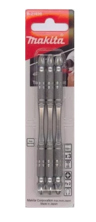 Биты Makita PZ2 110мм 3шт, 2-х сторонние (B-21939) купить в Магнитогорске