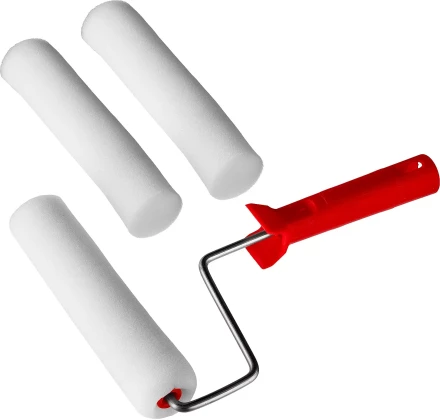 Валик &quot;ПОРОЛОН&quot; в наборе: 3 шубки + ручка, 180 мм, d=40 мм, MIRAX 0364-18_z01 купить в Магнитогорске