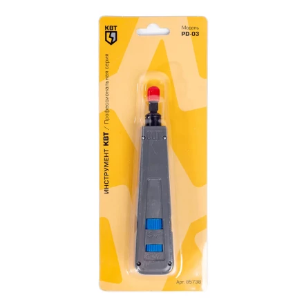 Инструмент КВТ PD-03 для заделки витой пары с ножом (85738) купить в Магнитогорске