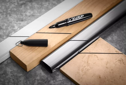 ЗУБР Мини черный, 1-3 мм, 80 шт, перманентный маркер (06331-2) купить в Магнитогорске