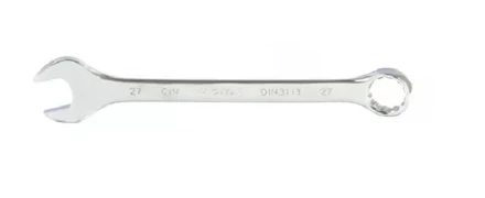 Ключ комбинированный 27 мм CrV полированный хром MATRIX 15172 купить в Магнитогорске
