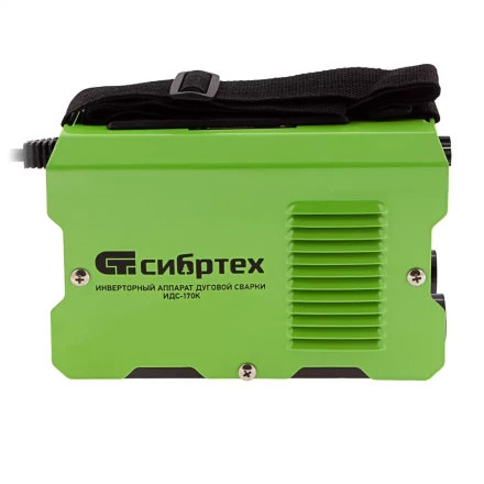 Инверторный аппарат дуговой сварки ИДС-170K, 170 А, ПВ 80%, диаметр электрода 1,6-3,2 мм Сибртех 94393 купить в Магнитогорске