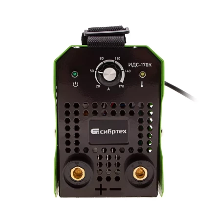 Инверторный аппарат дуговой сварки ИДС-170K, 170 А, ПВ 80%, диаметр электрода 1,6-3,2 мм Сибртех 94393 купить в Магнитогорске