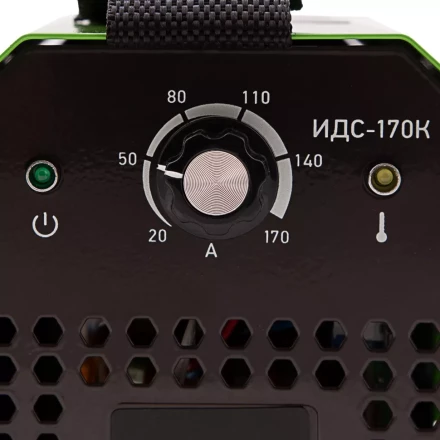 Инверторный аппарат дуговой сварки ИДС-170K, 170 А, ПВ 80%, диаметр электрода 1,6-3,2 мм Сибртех 94393 купить в Магнитогорске