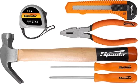 Набор инструмента бытовой, 6 предм  SPARTA 13540 купить в Магнитогорске