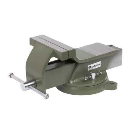 Тиски слесарные Сибртех 18619, 125 мм, стальные, поворотные купить в Магнитогорске