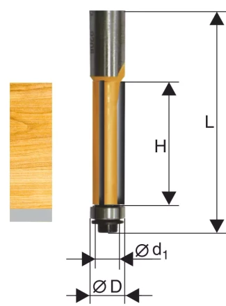 Фреза кромочная прямая ф12,7х38мм хв. 12мм Энкор 46193 купить в Магнитогорске
