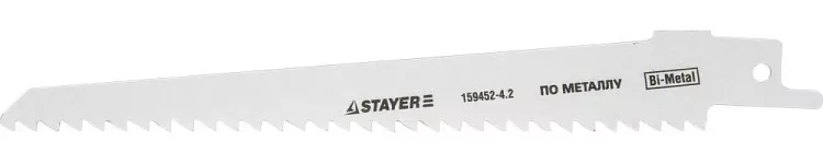 Полотно STAYER "PROFI" S611DF для сабельн эл. ножовки Bi-Metall, дерево, дерево с гвоздями,металл, газобетон, пластик 159452-4.2 купить в Магнитогорске