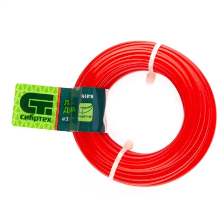 Леска для триммера квадратная, 3.0 мм х 10 м, Россия Сибртех 961815 купить в Магнитогорске