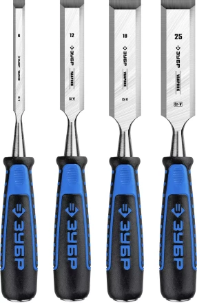 ЗУБР Ударник, 4 предм, набор стамесок-долот, Профессионал (18097-H4) купить в Магнитогорске