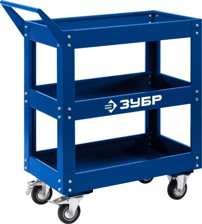 ЗУБР 820 х 405 х 955 мм, инструментальная тележка с 3 полками, Профессионал (38913) купить в Магнитогорске
