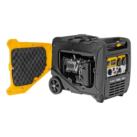 Генератор инверторный GS-4500iSE, 4,5 кВт, 230 В, закрытый корпус,электростартер// Denzel 94714 купить в Магнитогорске