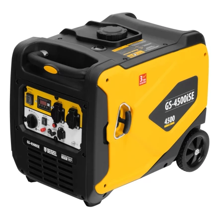 Генератор инверторный GS-4500iSE, 4,5 кВт, 230 В, закрытый корпус,электростартер// Denzel 94714 купить в Магнитогорске