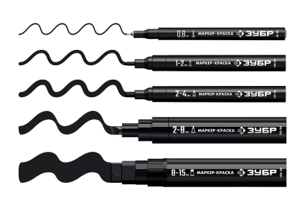 ЗУБР МК-1500 черный, 8-15 мм маркер-краска (06329-2) купить в Магнитогорске