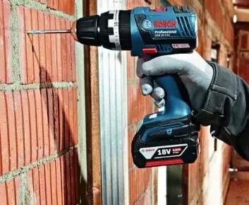 Дрель-шуруповерт аккумуляторная BOSCH GSB 18 V-EC ударная купить в Магнитогорске