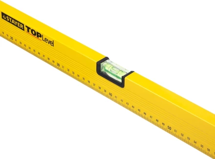 Уровень STAYER &quot;STANDARD&quot; &quot;TOPLevel&quot;, коробчатый, 2 противоударных ампулы, линейка, 200см 3460-200_z03 купить в Магнитогорске