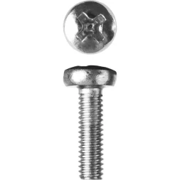 Винт ЗУБР "МАСТЕР" DIN 7985, класс прочности 4.8, оцинкованный, M4x10мм, 5кг 303150-04-010