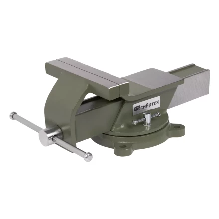 Тиски слесарные Сибртех 18620, 150 мм, стальные, поворотные купить в Магнитогорске