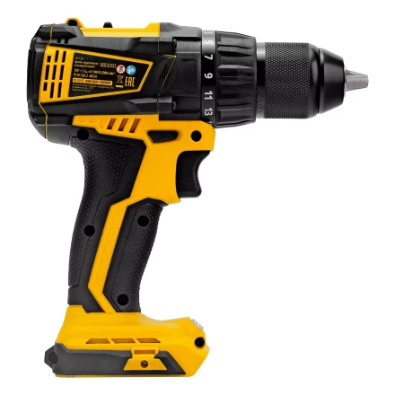 Дрель-шуруповерт аккумуляторная, бесщет. Denzel BLDL-IB-18-0, Li-Ion, 18 В 26122 купить в Магнитогорске