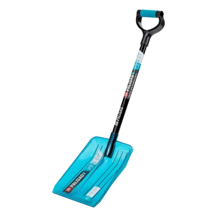 Лопата для уборки снега Palisad 61799, поликарбонат, 260х310х870 мм, стальной черенок, LUXE купить в Магнитогорске