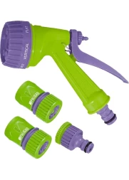 Набор для подключения шланга 3/4&quot; пистолет 7-и режимный адаптер 2 соединителя PALISAD 65178