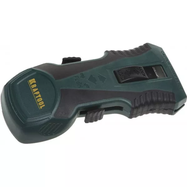 Скребок "Safety" 2 в 1, KRAFTOOL 08543, двухкомпонентный корпус, тип лезвия H01, пластиковое лезвие в комплекте 8543 купить в Магнитогорске