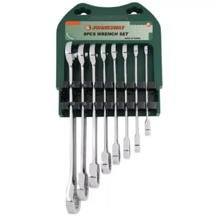 Набор ключей комбинированных трещоточных 10-19мм 8предметов Jonnesway  W45108S 47988 купить в Магнитогорске