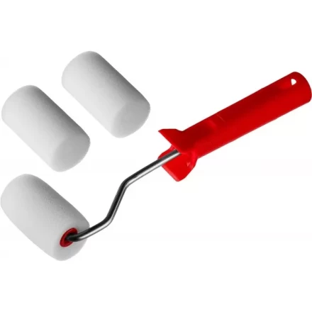 Валик &quot;ПОРОЛОН&quot; в наборе: 3 шубки + ручка, 65 мм, d=40 мм, MIRAX 0363-06_z01 купить в Магнитогорске