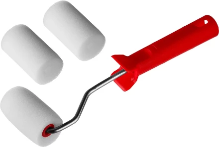 Валик &quot;ПОРОЛОН&quot; в наборе: 3 шубки + ручка, 65 мм, d=40 мм, MIRAX 0363-06_z01 купить в Магнитогорске