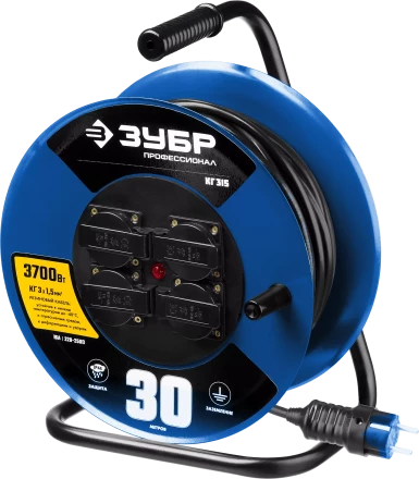 Профессиональные удлинители на стальной катушке КГ 315 силовые серия ПРОФЕССИОНАЛ купить в Магнитогорске