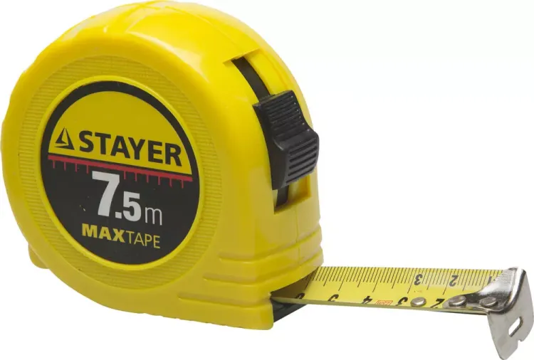 Рулетка STAYER "МASTER" "MaxTape", пластиковый корпус, 7м/25мм 34014-07-25 купить в Магнитогорске