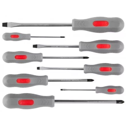 Набор ЗУБР &quot;МАСТЕР&quot;: Отвертки, Cr-v, эргономичная двухкомпонентная рукоятка, 8шт 25065-H8_z02 купить в Магнитогорске