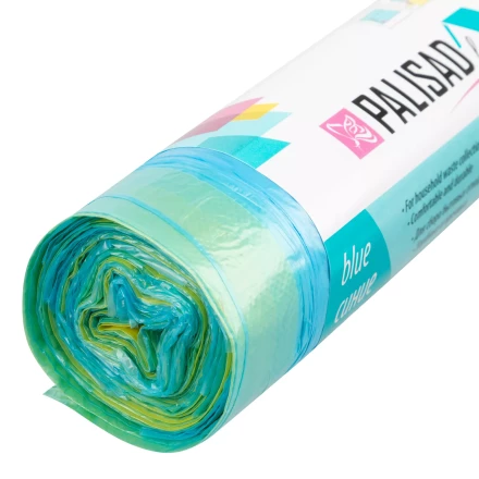 Пакеты для мусора с завязками 35 л x 15 шт. синие, Home Palisad 927155 купить в Магнитогорске