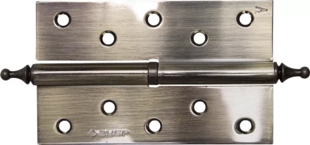 Петля дверная разъемная ЗУБР &quot;ЭКСПЕРТ&quot;, 1 подшипник, цвет ст. латунь (AB), левая, с крепежом, 125х75х2,5мм,2шт 37605-125-5L купить в Магнитогорске