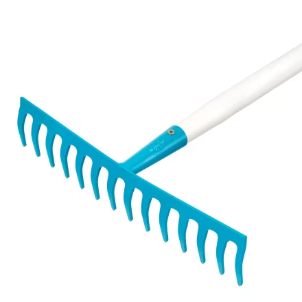 Грабли стальные Palisad, 360х1250 мм, 14 прямых зубьев, деревянный лакированный черенок, Luxe 6178988 купить в Магнитогорске