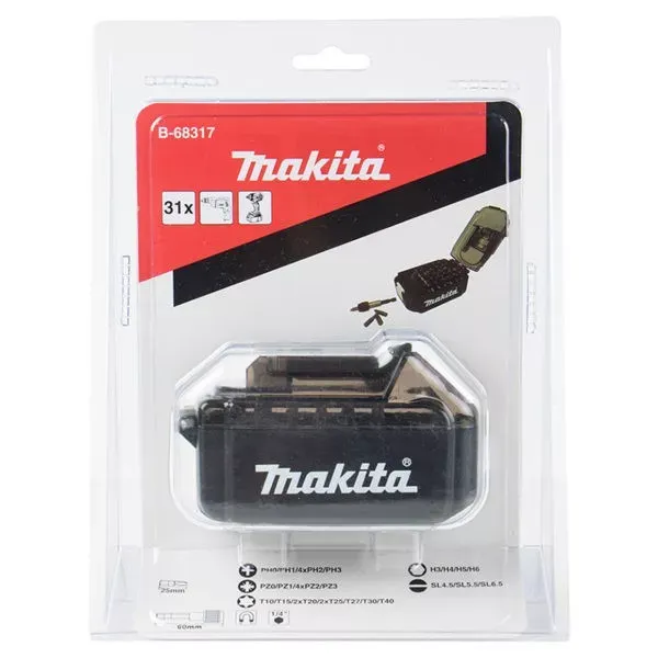 Набор бит 31 шт Makita B-68317 купить в Магнитогорске