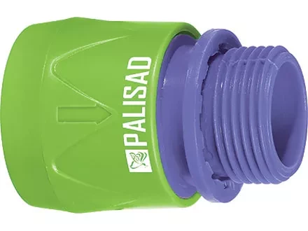Соединитель пластмассовый быстросъемный внешняя  резьба 3/4&quot;  PALISAD 66175 купить в Магнитогорске