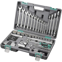 Набор инструментов, 1/2", 1/4",  CrV, пластиковый кейс  88 предм  STELS 14109