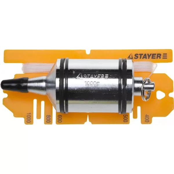 Отвес STAYER "PROFI" строительный со шнуром, с противоударными ободками, 1000 г 06352-100 купить в Магнитогорске
