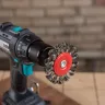 Кордщетка HAMMER плоская 75мм для дрели витая сталь (207-208) купить в Магнитогорске