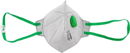 Полумаска фильтрующая ЗУБР &quot;МАСТЕР&quot; плоская, с клапаном, многослойная, угольный фильтр, класс защиты FFP2 11167-2 купить в Магнитогорске