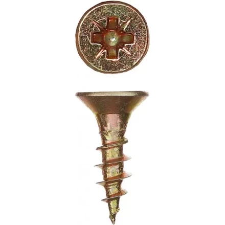 Шурупы ЗУБР "МАСТЕР" по дереву желтопассивированные, 3.0x12мм, 90шт 300396-30-012 купить в Магнитогорске