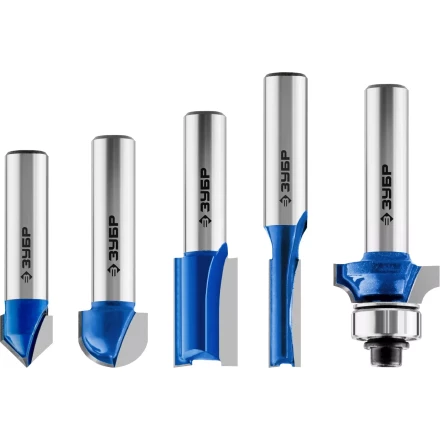 ЗУБР 5 шт, набор профильных фрез по дереву, Профессионал (28795-H5) купить в Магнитогорске