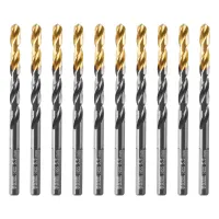 Сверло по металлу, 5,5 мм, HSS-Tin, Golden Tip, 10 шт. Denzel 717214