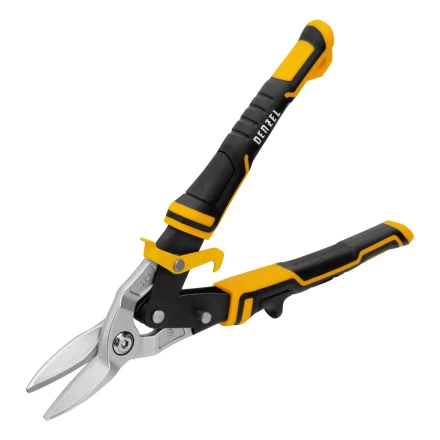 Ножницы по металлу Denzel 78370, 270 мм, прямой рез, сталь-CrMo, трехкомпонентные рукоятки купить в Магнитогорске