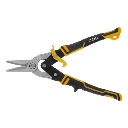 Ножницы по металлу Denzel 78370, 270 мм, прямой рез, сталь-CrMo, трехкомпонентные рукоятки купить в Магнитогорске
