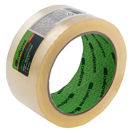 Клейкая лента, 50 мкм, 48 мм х 66 м, цвет прозрачный Сибртех 88736 купить в Магнитогорске