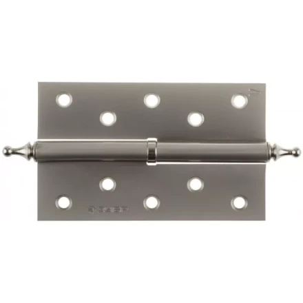 Петля дверная разъемная ЗУБР &quot;ЭКСПЕРТ&quot;, 1 подшипник, цвет мат. никель (PN), левая, с крепежом, 125х75х2,5мм,2шт 37605-125-4L купить в Магнитогорске